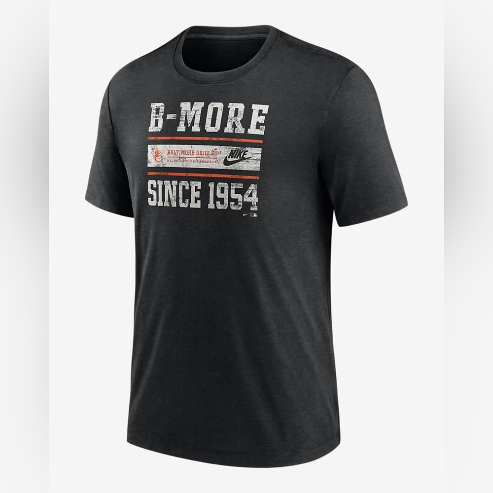 NWT Nike Men's Baltimore Orioles Cooperstown Local Stack MLB T-Shirt
